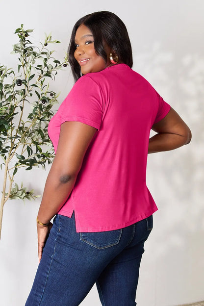 Basic Bae Full Size Round Neck Short Sleeve T-Shirt.