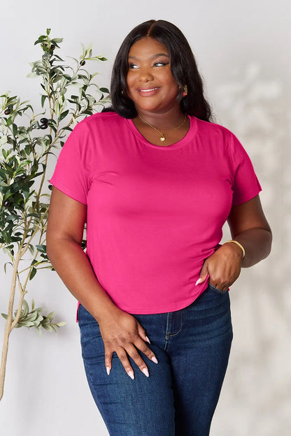 Basic Bae Full Size Round Neck Short Sleeve T-Shirt.