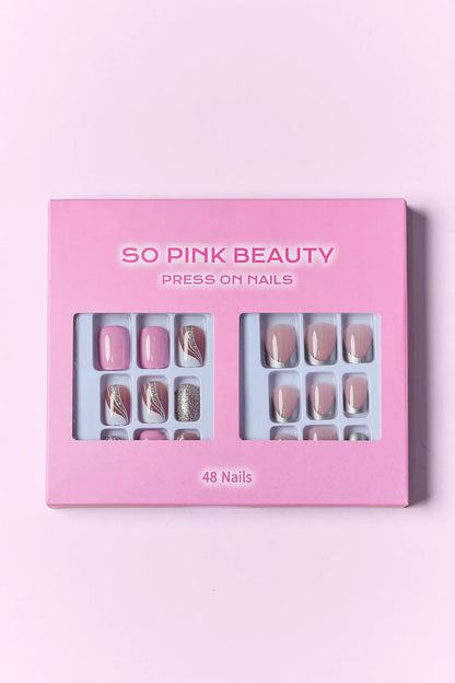 SO PINK BEAUTY Press On Nails 2 Packs.