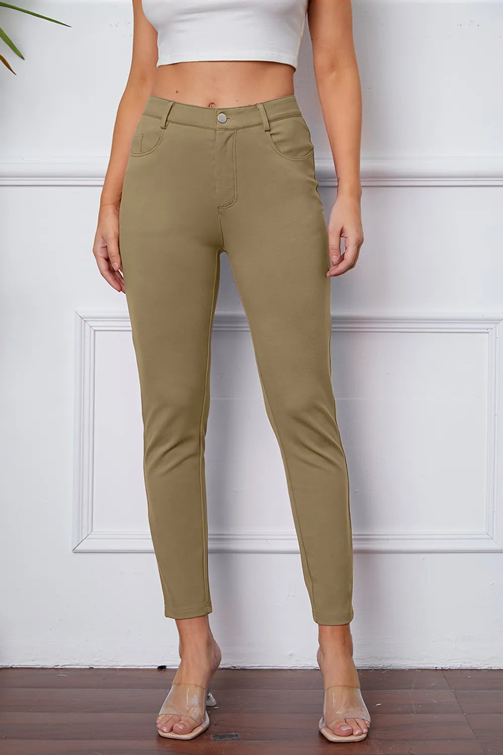 StretchyStitch Pants by Basic Bae.